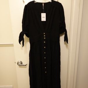 NWT Free People Black Maxi Dress